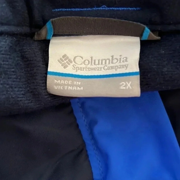 Columbia blue ski pants size 2X with inside tabs - Picture 3 of 7